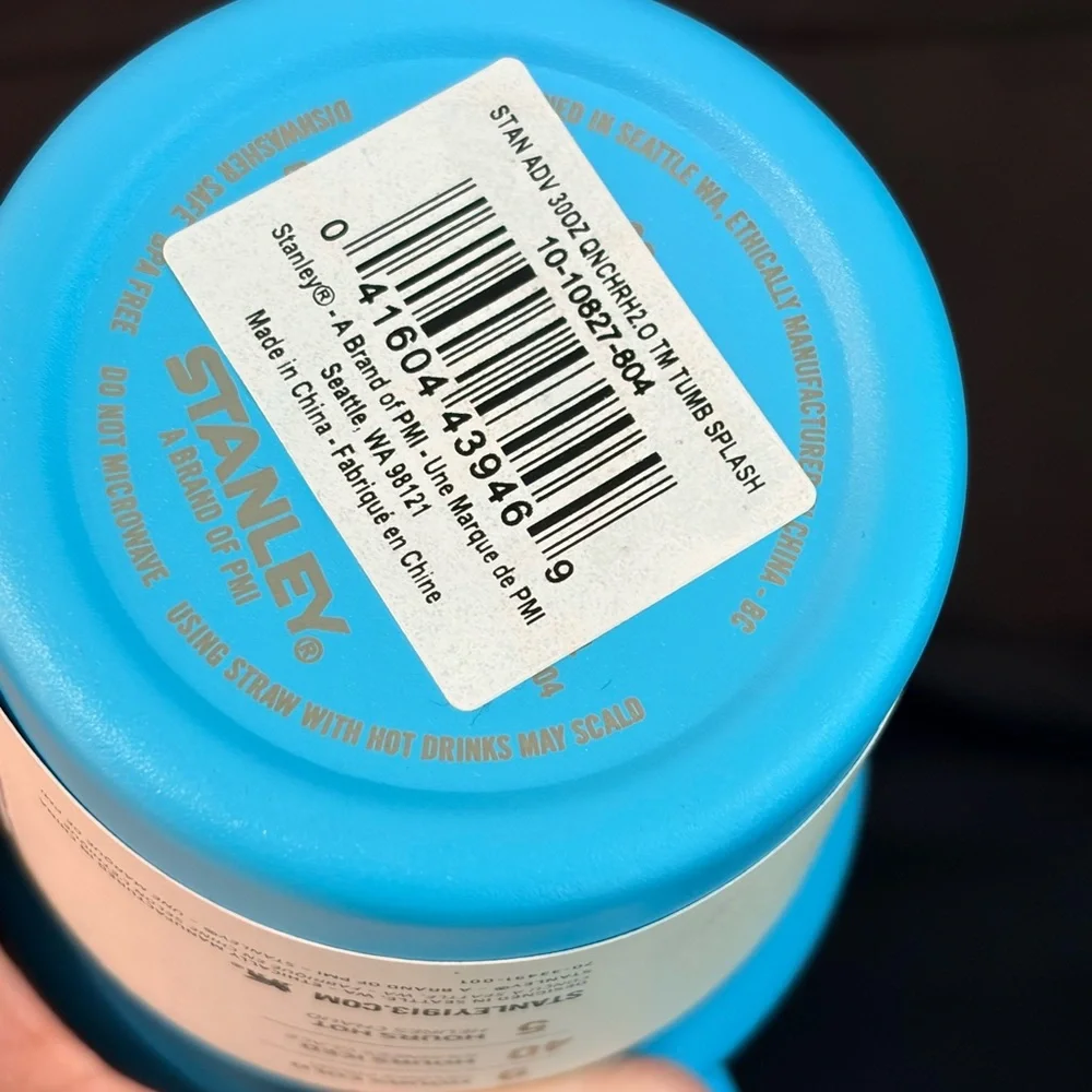 Stanley Blue Insulated Tumbler with Handle and Straw Lid - Picture 4 of 5